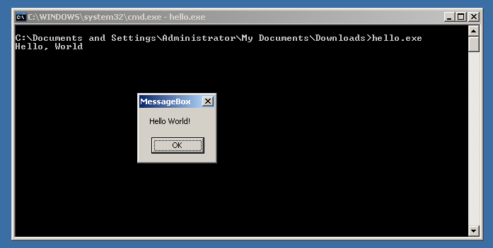 win32-nasm-hello.png
